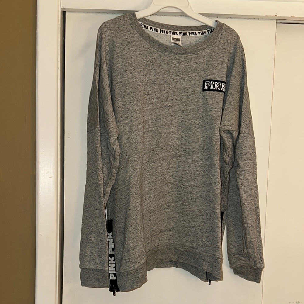PINK Gray Sweatshirt